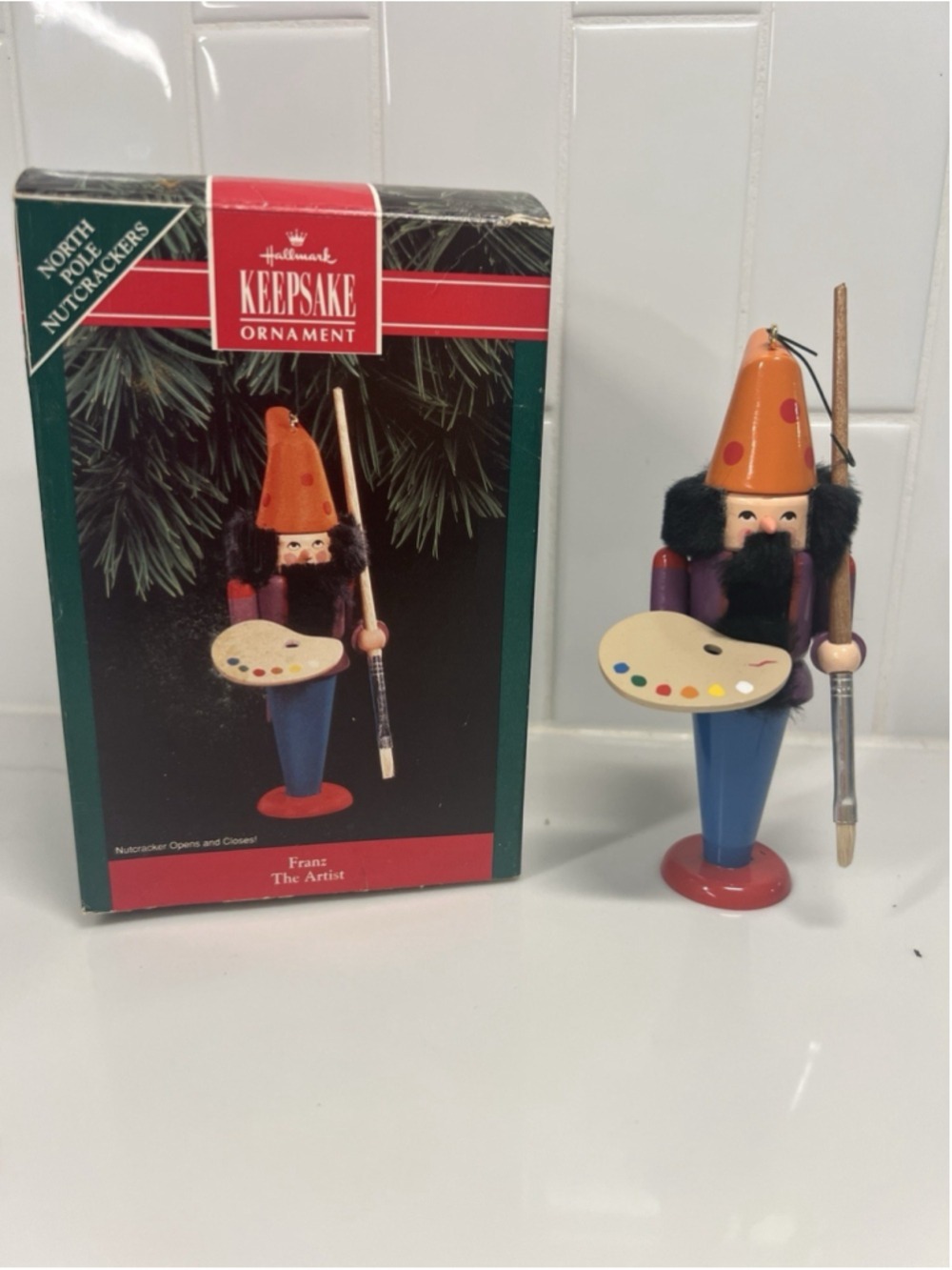 Vintage Hallmark Keepsake Christmas Ornament  Franz The Artist Nutcracker 1992